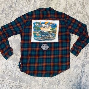 Custom Harley Davidson Flannel